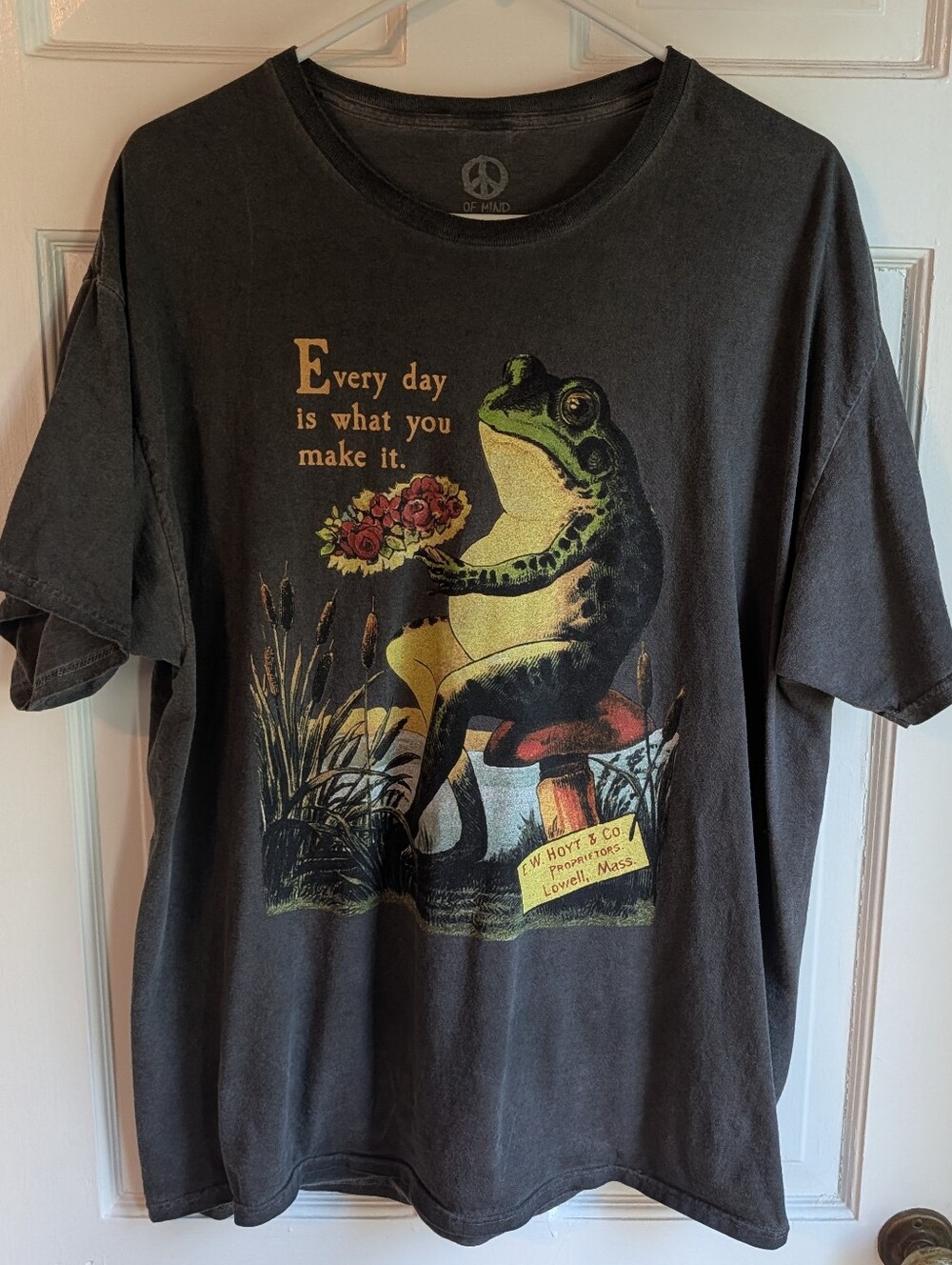 Antique Style Frog Graphic T-Shirt - XL
